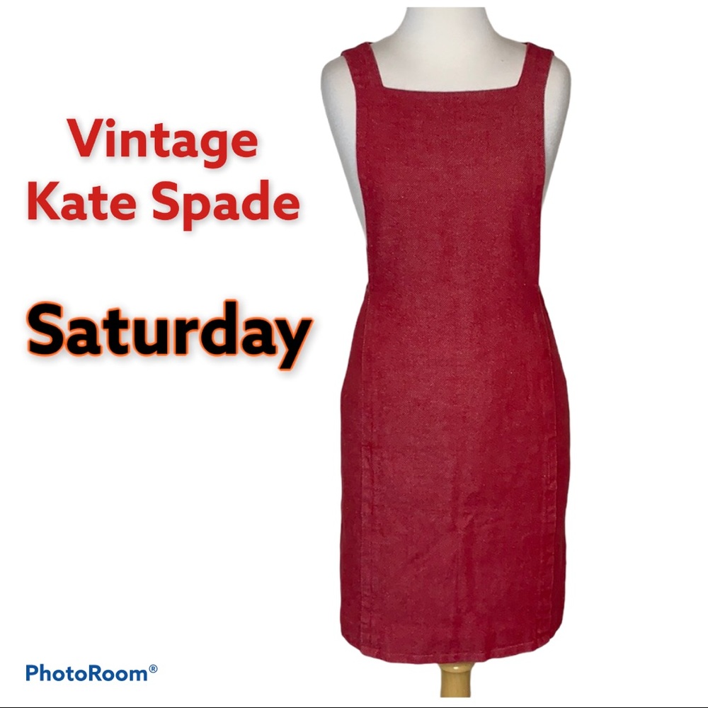 Kate Spade Saturday Apron red vintage Dress size 2
